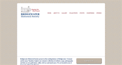 Desktop Screenshot of bridgewaterhistory.org